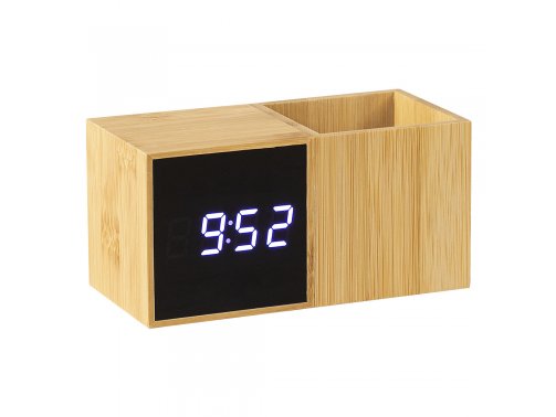 Sat GRID Digitalni stoni LCD sat sa držačem za olovke