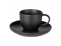 Tribeca - Set Od Dve Keramičke šolje Za Cappuccino Sa Tacnama, 2 X 180 Ml